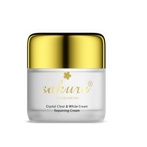 Kem Dưỡng Trắng Chống Lão Hóa Làm Khỏe Và Phục Hồi Da Ban Đêm Sakura Crystal Clear & White Cream Repairing Cream