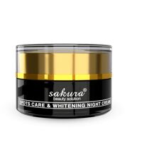 Kem dưỡng trắng da trị nám ban đêm Sakura Spots Care Whitening Night Cream -30 g