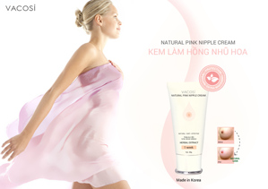 Kem làm hồng nhũ hoa Vacosi Natural Pink Nipple Cream