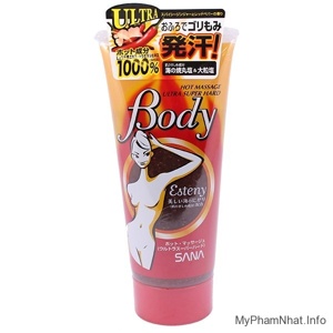 Kem tan mỡ bụng Esteny Hot Massage Body 240g của Nhật