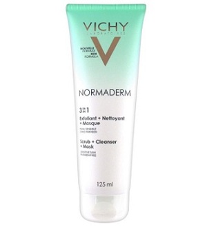 Kem tẩy tế bào chết 3 tác dụng Vichy Normaderm 3in 1 Scrub 125ml