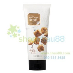 Kem Tẩy tế bào chết đường đen Honey Black Sugar Scrub THE FACESHOP