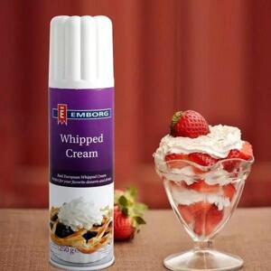 Kem tươi dạng xịt Whipped Cream Emborg 250ml