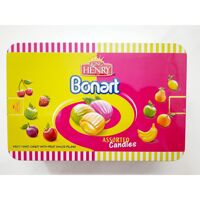 Kẹo Bonart hộp thiếc hồng 200g