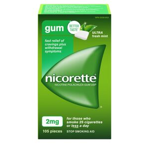 Kẹo cao su cai thuốc lá Nicorette - 2mg