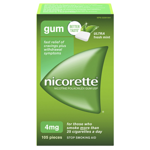 Kẹo cao su cai thuốc lá Nicorette - 4mg