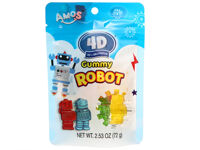 Kẹo dẻo Amos Robot 4D gói 72g