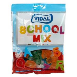 Kẹo dẻo chữ cái và số Vidal - Vidal School Mix Jelly 100g