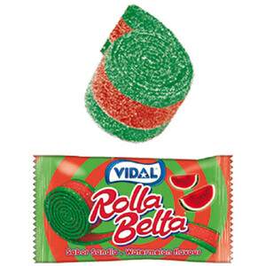 Kẹo dẻo cuộn vị dưa hấu Vidal Rolla Belta gói 19g