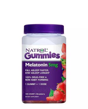 Kẹo dẻo giúp ngủ ngon Natrol Gummies Melatonin 5mg 180 viên