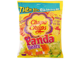 Kẹo dẻo hương trái cây tổng hợp Chupa Chups Panda Bears gói 90g