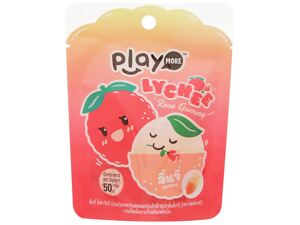 Kẹo dẻo hương vải Play More Lychee gói 50g