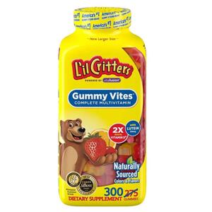 Kẹo Dẻo L’il Critter Gummie Vite Cho Trẻ Từ 2 - 4 Tuổi, 300 viên