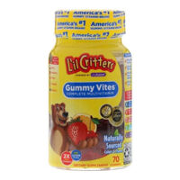 Kẹo dẻo L’il Critters Gummy Vites Mỹ – 70 viên (Từ 2 tuổi trở lên)