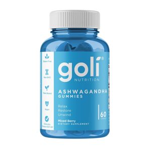 Kẹo dẻo nhân sâm Goli Ashwagandha Gummies 60 viên