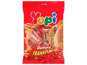 Kẹo dẻo Yupi Frankurter gói 96g