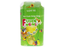 Kẹo gum bong bóng Lotte Fusen Nomi hương trái cây hũ 15g