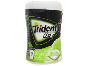 Kẹo gum Trident Ice vị chanh hũ 56g