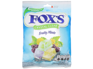 Kẹo hương bạc hà trái cây Fox's gói 90g