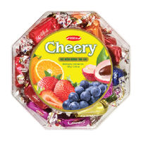 Kẹo mềm Cheery hộp nhựa Bát giác 150g