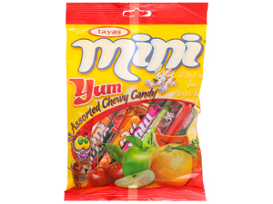 Kẹo mềm hương trái cây hỗn hợp Miniyum gói 140g