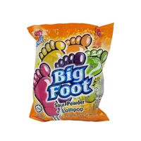 Kẹo mút trái cây hình bàn chân có bột trái cây bên trong Big Foot Malaysia