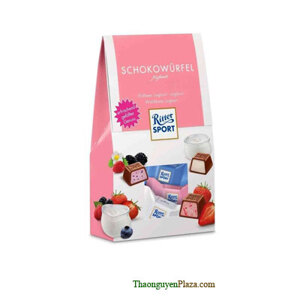 Kẹo Sô cô la Ritter sport 120g hồng gói