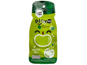 Kẹo the vị táo xanh Play More gói 12g