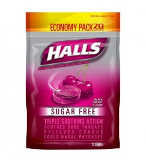 Kẹo trị ho Halls vị Cherry - 25 viên