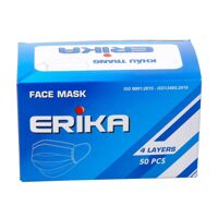 Khẩu trang y tế 4 lớp erika hộp 50 cái