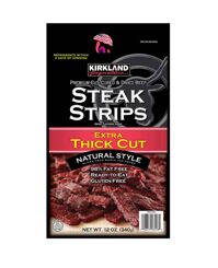 Khô Bò Mỹ Kirkland Steak Strips Extra 340g