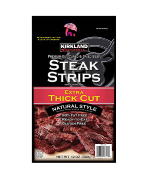 Khô Bò Mỹ Kirkland Steak Strips Extra 340g