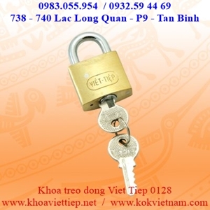 Khóa treo đồng bấm Việt Tiệp 01280