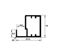 Khung nhôm cho cửa kính Häfele 563.84.903