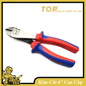 Kìm cắt cán đỏ xanh 160mm cao cấp TOP GP3160