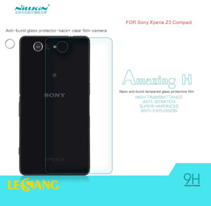 Kính cường lực mặt sau Sony Z3 Mini Nillkin 9H