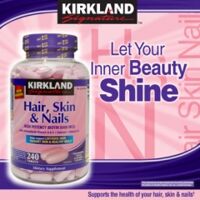 Viên uống làm đẹp da tóc và móng Kirkland Signature Hair, Skin & Nails 240 viên