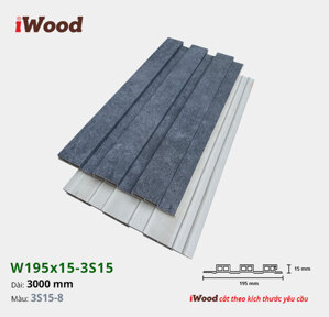 Lam 3 sóng iWood W195x15-3S15-8