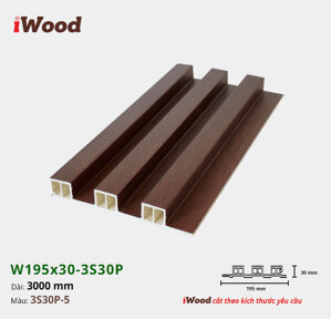 Lam 3 sóng iWood W195x30-3S30P-5