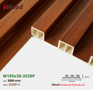 Lam 3 sóng iWood W195x30-3S30P-4