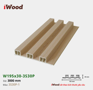 Lam 3 sóng iWood W195x30-3S30P-1