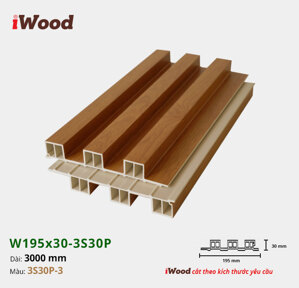 Lam 3 sóng iWood W195x30-3S30P-3