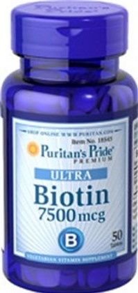 Làm đẹp, da, tóc, móng Puritan's Pride Biotin 5000mg