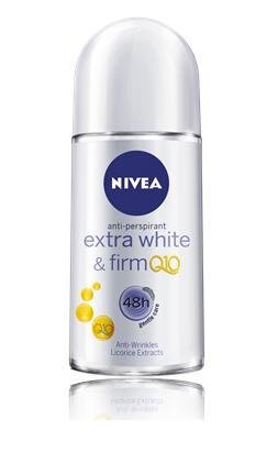 Lăn ngăn mùi sáng mịn săn chắc da Nivea Extra White & Firm Q10 50ml