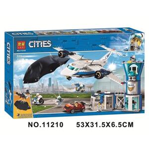 Lắp ráp Lego City máy bay cảnh sát 559 miếng ghép LARI 11210