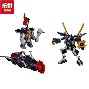 Lắp ráp Ninja Lepin 06077 - Lắp Ráp Cuộc chiến giữa Killow và Samurai X 663 Chi tiết