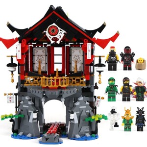 Lắp ráp Ninja Lepin 06078 - Lắp Ráp Đền Phục Sinh Ninjago - 857 Chi Tiết