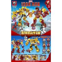 Lắp ráp xếp hình marvel super heroes iron man đại chiến thanos 817 khối tg71130