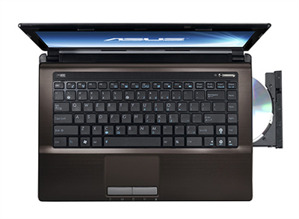 Laptop Asus K45A-VX229 (K45A-3CVX) - Intel Core i3-3120M 2.5GHz, 4GB RAM, 500GB HDD, VGA Intel HD Graphics 4000, 14 inch