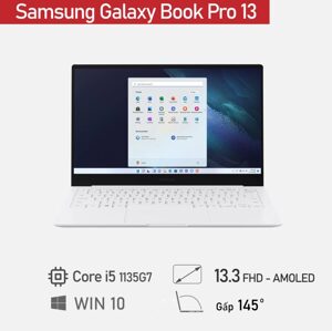 Laptop Samsung Galaxy Book Pro 13 - Intel core i5-1135G7, 8GB RAM, SSD 256GB, Iris Xe, 13.3 inch